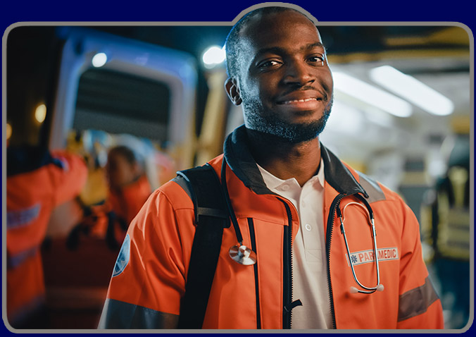 smiling EMT